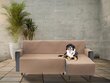 Užvalkalas baldams apsaugai nuo augintinių purvo Doggy Paris, 200 cm, smėlio spalvos kaina ir informacija | Guoliai, pagalvėlės | pigu.lt