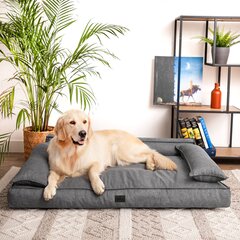 Neperšlampamas guolis šunims Doggy Champion, įvairių dydžių, pilkas kaina ir informacija | Guoliai, pagalvėlės | pigu.lt
