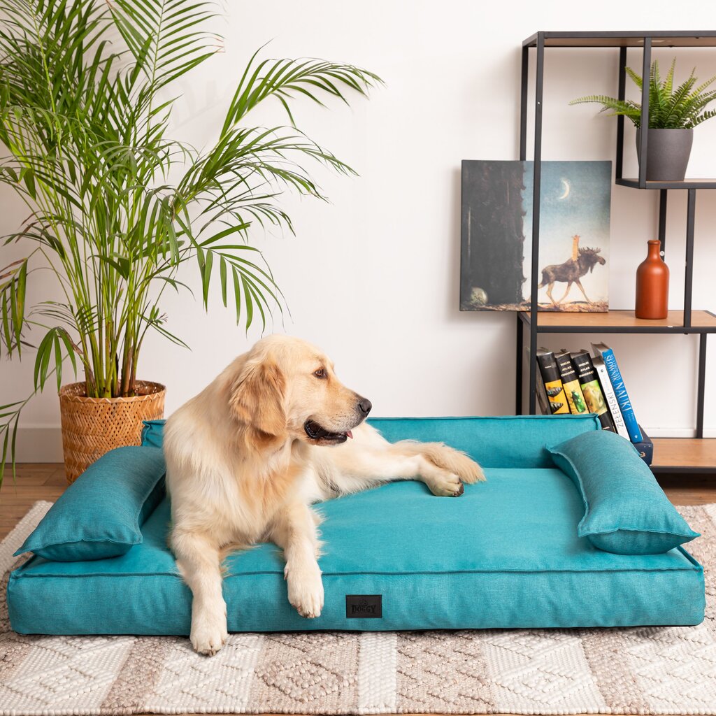 Neperšlampamas guolis šunims Doggy Champion, įvairių dydžių, mėlynas kaina ir informacija | Guoliai, pagalvėlės | pigu.lt