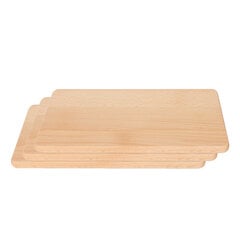 3 деревянные разделочные доски маленькие, 24x15 см цена и информация | Разделочная доска | pigu.lt