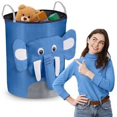 Корзина для игрушекСиний слон. цена и информация | Игрушки для малышей | pigu.lt