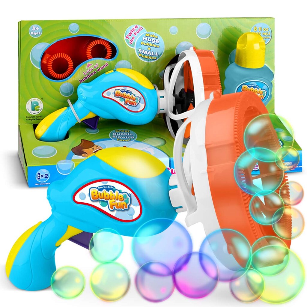 Muilo burbulų pūtimo aparatas Bubble Fun, mėlynas, 21x13x13 cm kaina ir informacija | Vandens, smėlio ir paplūdimio žaislai | pigu.lt