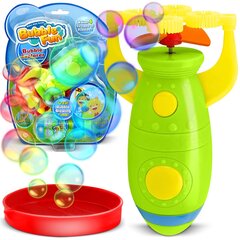 Muilo burbulų pūtimo aparatas Bubble Fun, žalias, 7,5x5x17 cm kaina ir informacija | Vandens, smėlio ir paplūdimio žaislai | pigu.lt