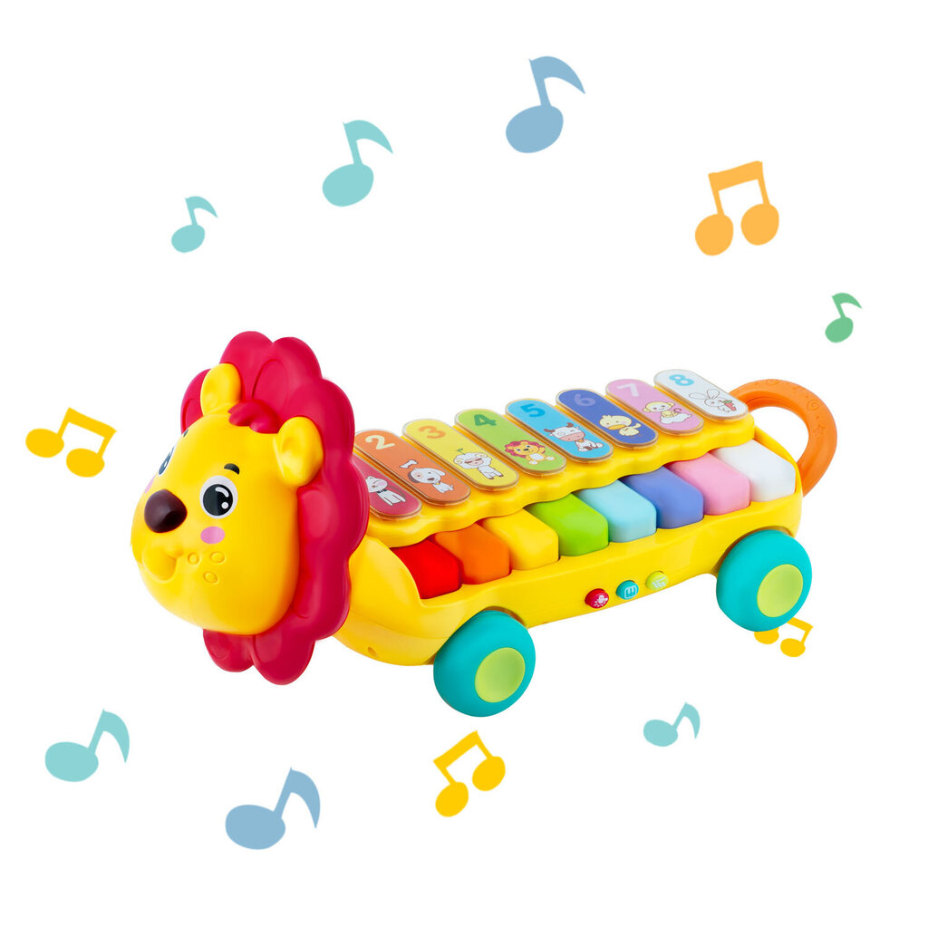 Žaislinis ksilofonas - pianinas Liūtas Ricokids, RK-740 kaina ir informacija | Žaislai kūdikiams | pigu.lt