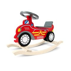 Medinis supamasis ugniagesių automobilis Ricokids, 785001 kaina ir informacija | Žaislai kūdikiams | pigu.lt