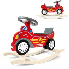 Ricokids 785001 деревянная машина-качалка пожарная команда цена и информация | Игрушки для малышей | pigu.lt