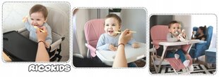 Maitinimo kėdutė Ricokids, pink/white kaina ir informacija | Maitinimo kėdutės | pigu.lt