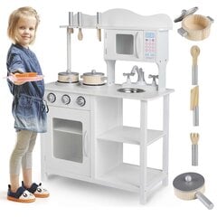 Medinė virtuvėlė vaikams Ricokids, 60 x 30 x 85 cm kaina ir informacija | Žaislai mergaitėms | pigu.lt
