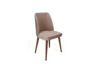 4-ių dalių kėdžių komplektas Asir, 50x90x49 cm, smėlio spalvos/rudas kaina ir informacija | Virtuvės ir valgomojo kėdės | pigu.lt