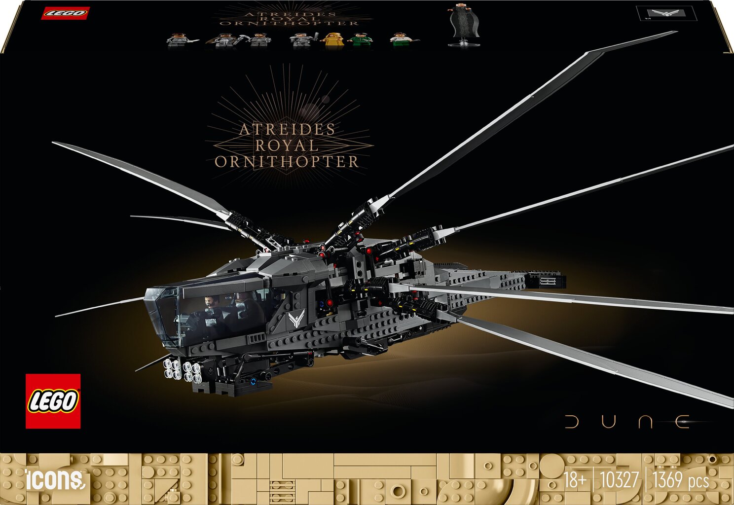 10327 LEGO® Icons Kopa – Atreides Royal Ornithopter цена | pigu.lt