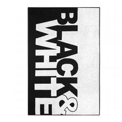 Полотенце Black&White 100х160 см, черное цена и информация | Полотенца | pigu.lt
