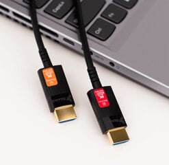 REAGLE HDMI 2.1 optinis 48Gbps AOC 8K 60HZ 4K 120HZ HDR kabelis 5M kaina ir informacija | Korpusų priedai | pigu.lt