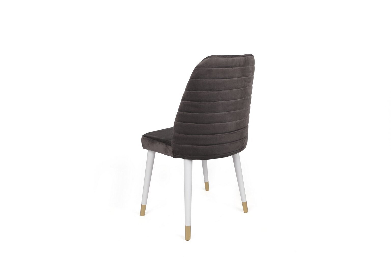 4-ių dalių kėdžių komplektas Asir, pilkas/baltas цена и информация | Virtuvės ir valgomojo kėdės | pigu.lt