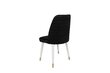 4-ių dalių kėdžių komplektas Asir, juodas/baltas цена и информация | Virtuvės ir valgomojo kėdės | pigu.lt