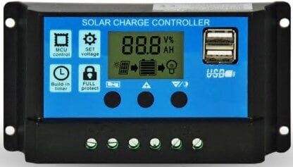 Lankstus saulės kolektorius akumuliatoriaus įkrovimo valdikliu, 55cm kaina ir informacija | Komponentai saulės jėgainėms | pigu.lt