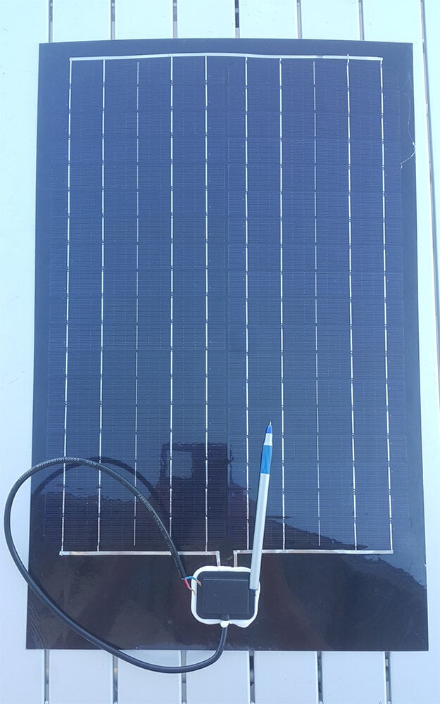 Lankstus saulės kolektorius akumuliatoriaus įkrovimo valdikliu, 55cm kaina ir informacija | Komponentai saulės jėgainėms | pigu.lt