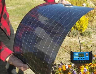 Lankstus saulės kolektorius akumuliatoriaus įkrovimo valdikliu, 55cm цена и информация | Комплектующие для солнечных электростанций | pigu.lt