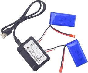 2 ličio baterijų rinkinys 7.4V 1100mAh kaina ir informacija | Elementai | pigu.lt