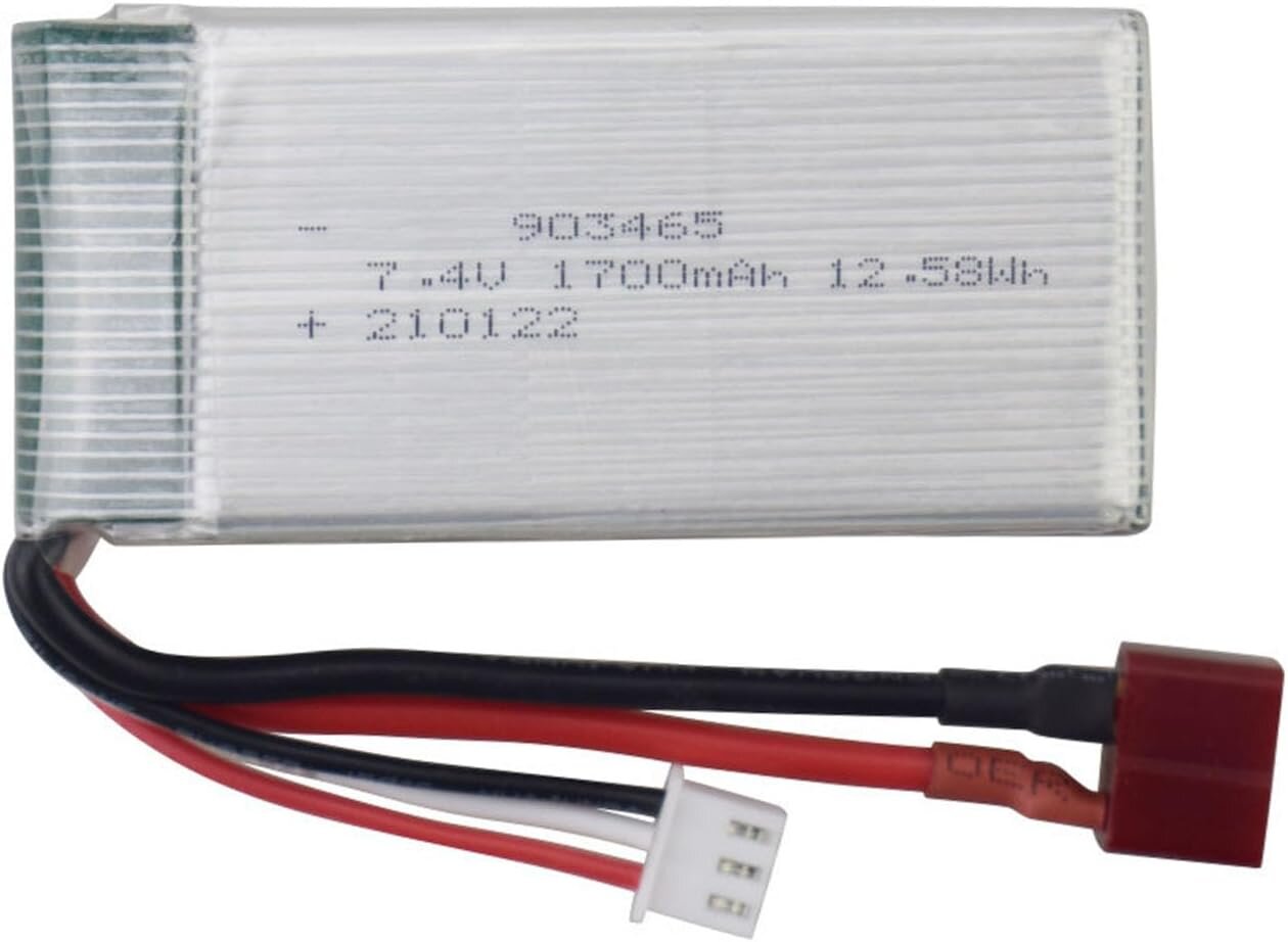 2vnt 7.4V 1700mAh ličio baterijos, suderinamos su 4WD didelės spartos RC automobiliu - modeliai 9200/9200E/200E/9202E/9203E/9204E/9205E/9206E/2995/YC300 kaina ir informacija | Elementai | pigu.lt