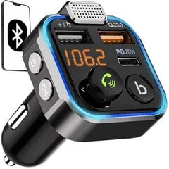 FM Bluetooth siųstuvas USB MP3 kaina ir informacija | FM moduliatoriai | pigu.lt