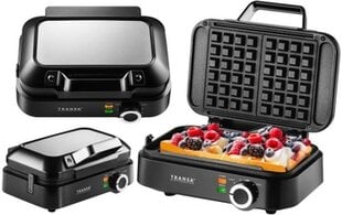 Вафельница Transa Electronics TwoWaffles 1500Вт цена и информация | Вафельницы и электрические блинницы | pigu.lt