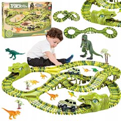 Lenktynių trasa su dinozaurais kaina ir informacija | Žaislai berniukams | pigu.lt