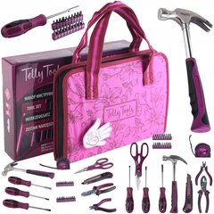 Набор инструментов Telly Tools TL-31 розовый, 31 шт. цена и информация | Механические инструменты | pigu.lt