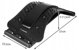 Тренажер для спины, 7-11,5/25,5/37cm, чёрный цена и информация | Аксессуары для массажа | pigu.lt