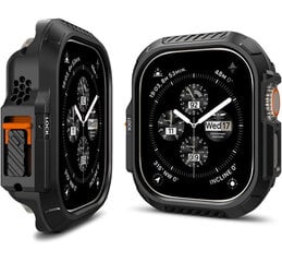 Spigen Lock Fit Apple Watch Ultra 2/1 (49 mm) dėklas, juodas цена и информация | Аксессуары для смарт-часов и браслетов | pigu.lt