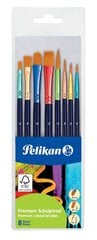 Набор синтетических кистей Pelikan, 8 штук цена и информация | Принадлежности для рисования, лепки | pigu.lt