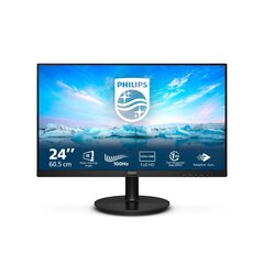 Philips V Line 241V8LAB/00 LED display 60,5 cm (23.8") 1920 x 1080 pikseliai „Full HD“ LCD Juoda цена и информация | Мониторы | pigu.lt