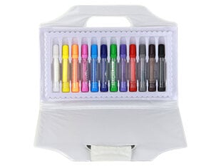 Набор цветных акриловых маркеров в футляре, 12 шт. цена и информация | Принадлежности для рисования, лепки | pigu.lt