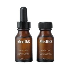 Veido serumas su vitaminu C Medik8 Pure C15 Vitamin C Serum, 2 x 15 ml kaina ir informacija | Veido aliejai, serumai | pigu.lt