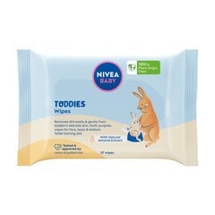 Влажные салфетки Nivea Baby Toddies, 57 шт. цена и информация | Одноразовые пеленки и влажные салфетки | pigu.lt