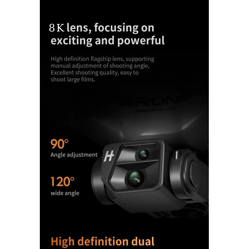 Dronas KY102 8K Dual-Camera HD kaina ir informacija | Dronai | pigu.lt