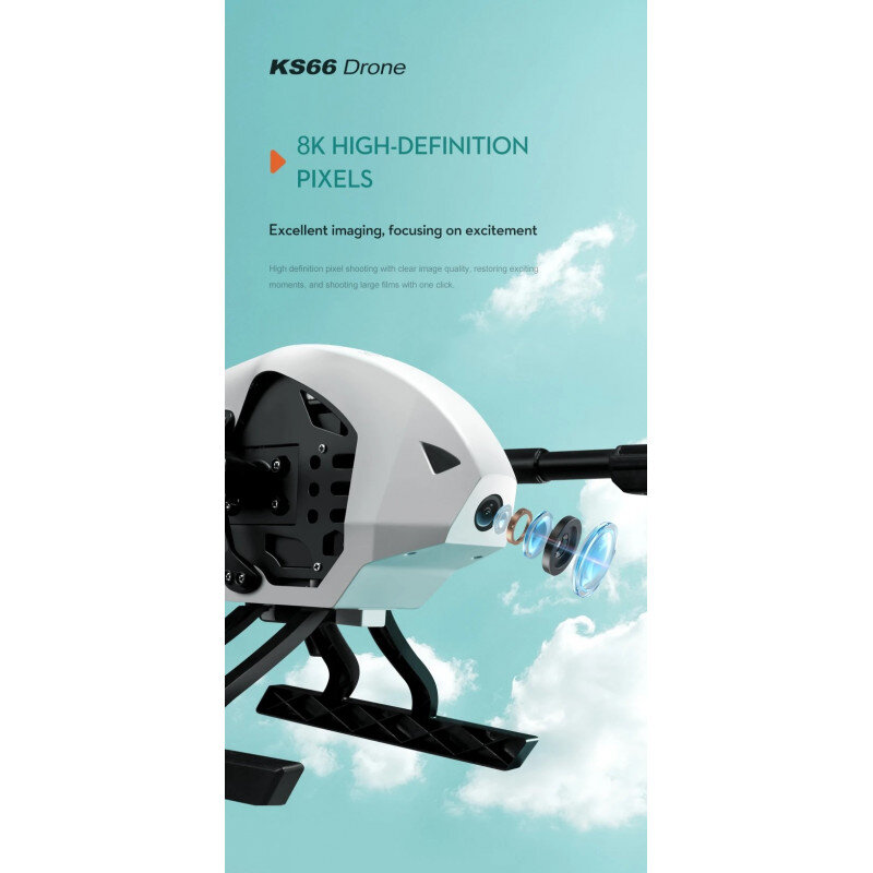 KS66 dronas su 8K HD kamera, 5G Wi-Fi цена и информация | Dronai | pigu.lt