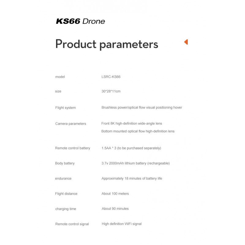 KS66 dronas su 8K HD kamera, 5G Wi-Fi kaina ir informacija | Dronai | pigu.lt