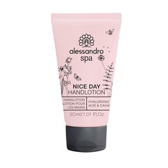 Rankų kremas Alessandro Spa Nice Day Hand Lotion, 30 ml kaina ir informacija | Kūno kremai, losjonai | pigu.lt