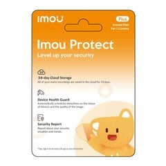 IMOU Protect Plus Gift Card (Annual Plan) цена и информация | Карты памяти для фотоаппаратов, камер | pigu.lt