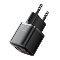 Charger USB-C+USB-A 20W Essager GaN (black) kaina ir informacija | Krovikliai telefonams | pigu.lt