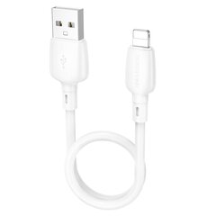 Borofone Cable BX93 Super Power - USB to Lightning - PD 20W 0,25 metres white цена и информация | Кабели для телефонов | pigu.lt