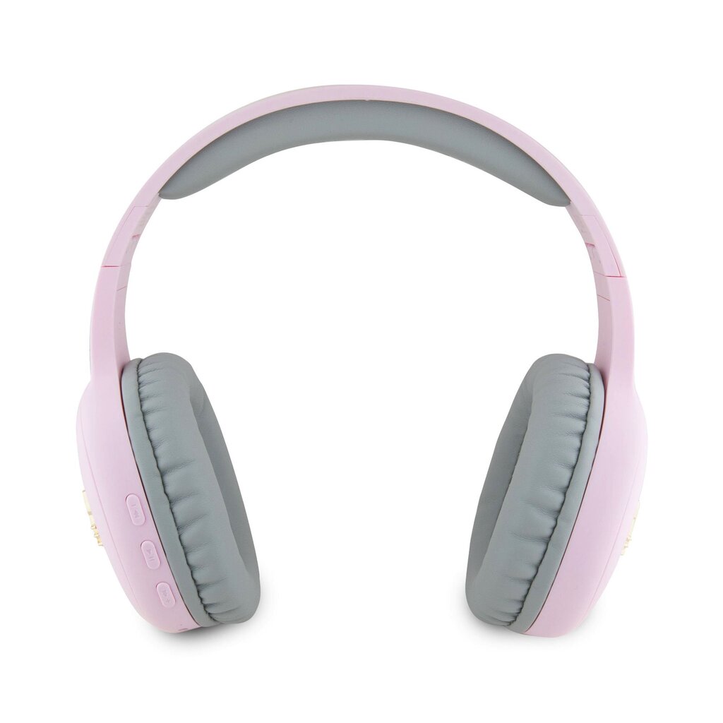 Hello Kitty Bicolor Kitty Metal Head Logo Bluetooth Stereo Headphones Pink  цена | pigu.lt