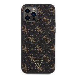 Guess PU Leather 4G Triangle Metal Logo Case kaina ir informacija | Telefono dėklai | pigu.lt