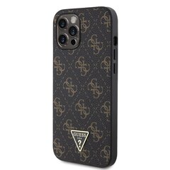 Guess PU Leather 4G Triangle Metal Logo Case kaina ir informacija | Telefono dėklai | pigu.lt