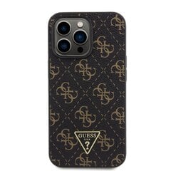 Guess PU Leather 4G Triangle Metal Logo Case kaina ir informacija | Telefono dėklai | pigu.lt