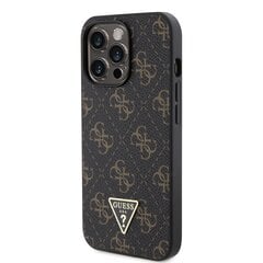 Guess PU Leather 4G Triangle Metal Logo Case kaina ir informacija | Telefono dėklai | pigu.lt