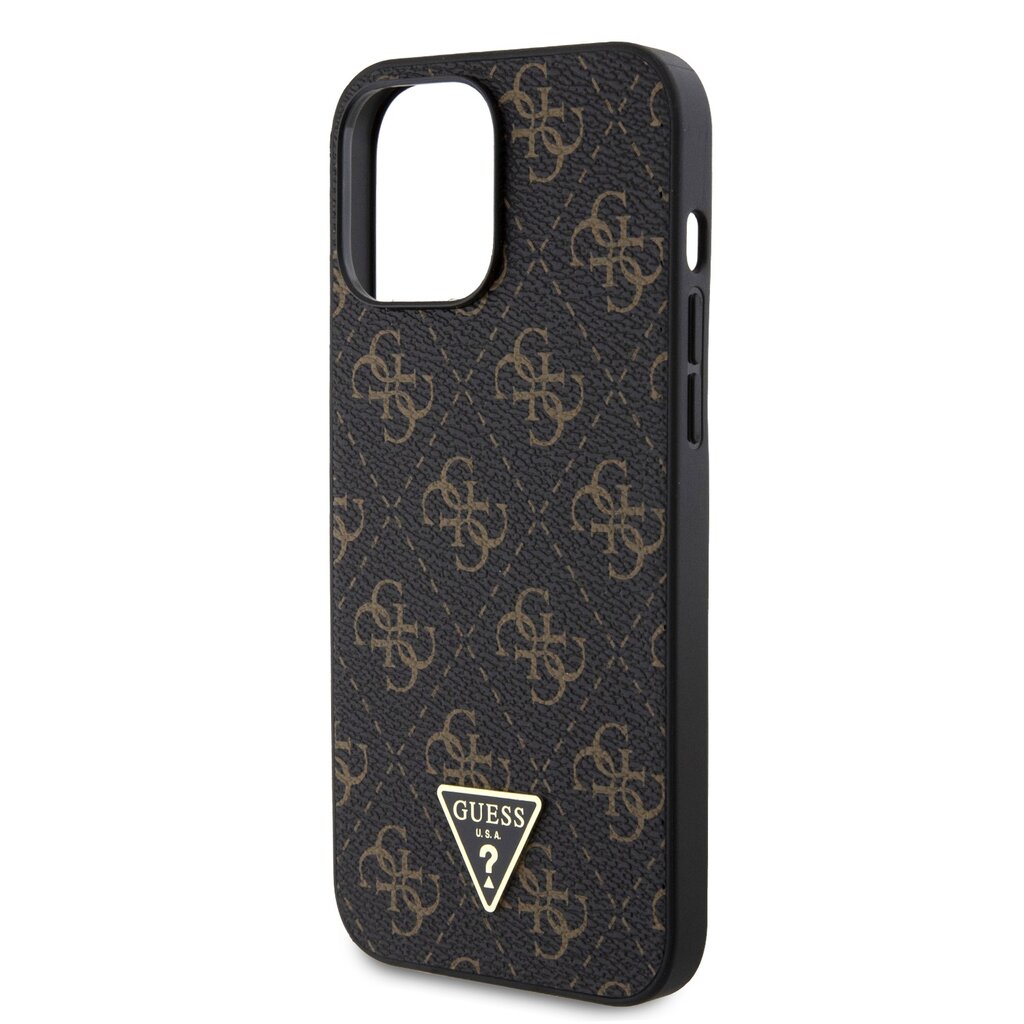 Guess PU Leather 4G Triangle Metal Logo Case kaina ir informacija | Telefono dėklai | pigu.lt