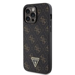 Guess PU Leather 4G Triangle Metal Logo Case kaina ir informacija | Telefono dėklai | pigu.lt