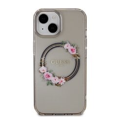 Guess TPU Flowers Ring Glossy Logo kaina ir informacija | Telefono dėklai | pigu.lt