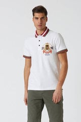 Polo marškinėliai vyrams Aeronautica Militare 51621-6, balti kaina ir informacija | Vyriški marškinėliai | pigu.lt